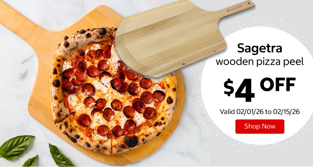 Sagetra wooden pizza peel $4 Off. Valid 02/01/26 to 02/15/26. Shop Now 