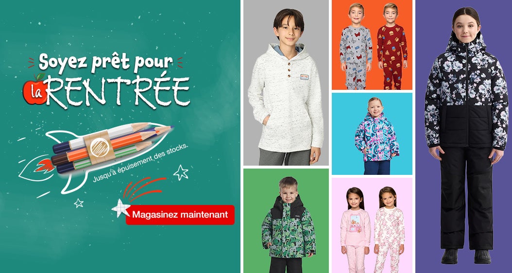 Soyez prêt pour la rentrée. Magasinez maintenant.  Jusqu’à épuisement des stocks.