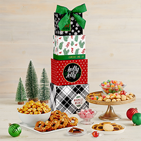 Merry & Bright Gift Tower