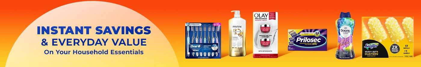 instant savings and everyday value on your household essentials