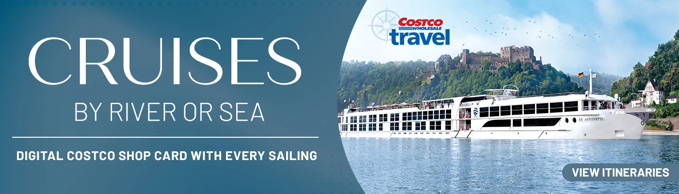 Cruises by river or sea. Digital Costco shop card with every sailing. Costco wholesale travel. View itineraries.
