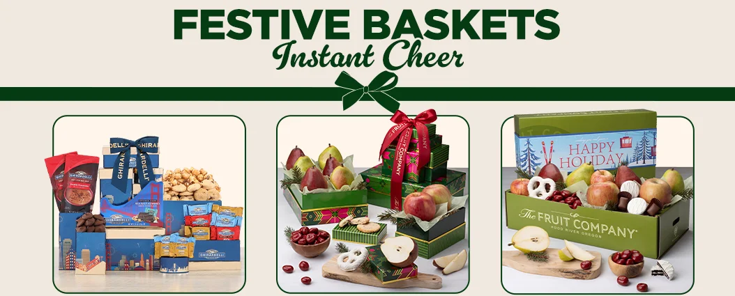 Festive Baskets, instant cheer