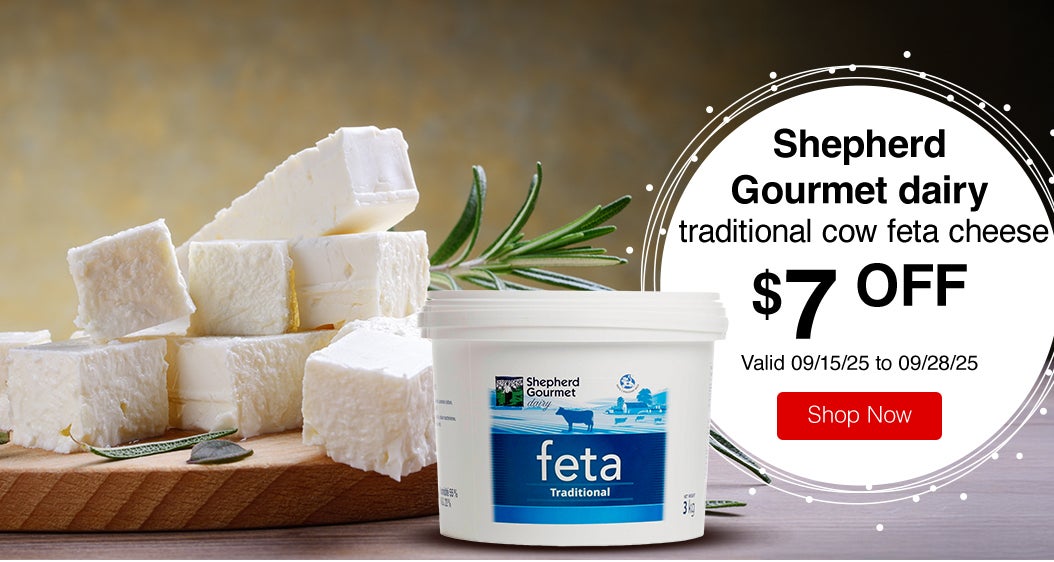  Shepherd Gourmet dairy traditional cow feta cheese $7 Off. Valid 09/15/25 to 09/28/25. Shop Now 