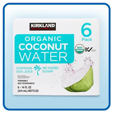 Kirkland Signature Organic Coconut Water, 14 fl oz, 6-Count