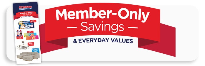 Member Only Savings in Warehouse and online
