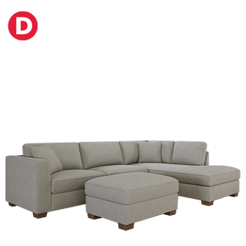 Thomasville Walsen Sectional with Storage Ottoman