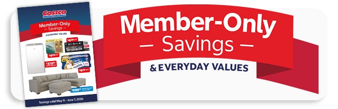 Member Only Savings in Warehouse and online
