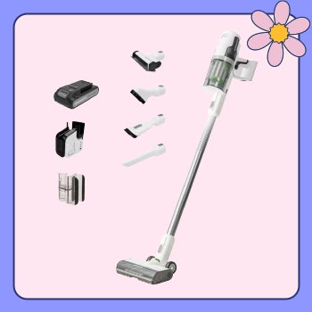 Greenworks 24V Stick Vacuum with 4.0Ah Battery and Wall Charger.