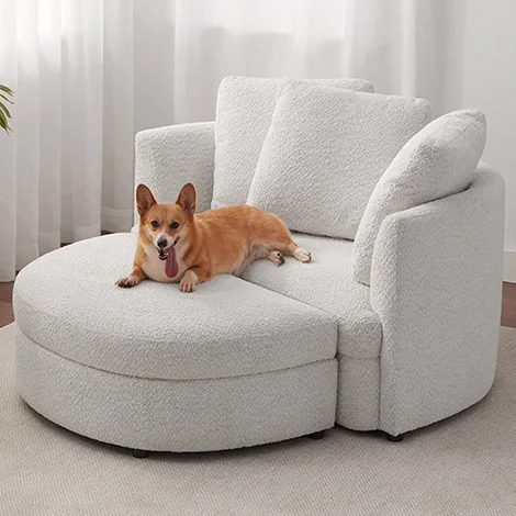 Holley Fabric Accent Chair with Storage Ottoman