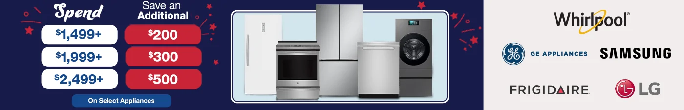 Shop July 4th Appliance Savings!