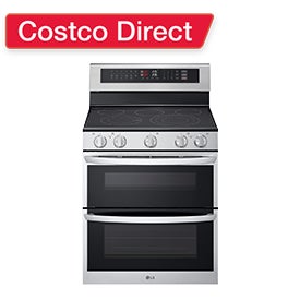 LG Smart Wi-Fi Enabled Double Oven Free-Standing Range