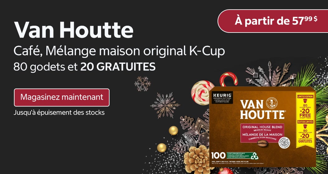 Van Houtte - Café, Mélange maison original K-Cup 80 godets et 20 GRATUITES À partir de 57,99 $ Magasinez maintenant Jusqu'à épuisement des stocks