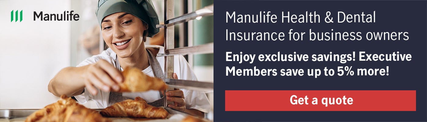 Manulife Health & Dental Insurance for business owners  Enjoy exclusive savings! Executive Members save up to 5% more!  Get a quote 