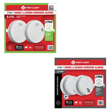 First Alert Wired OR Battery Combo Smoke/CO Alarm