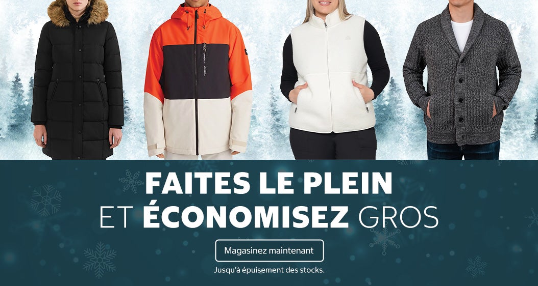 Faites le plein et économisez gros   Magasinez maintenant.  Jusqu’à épuisement des stocks