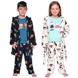 Pekkle Kids' 2-Piece Pajama and Robe Set