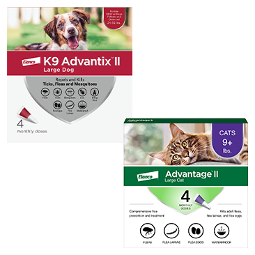 K9 Advantix II AND/OR Advantage II Flea and Tick Topical Treatment