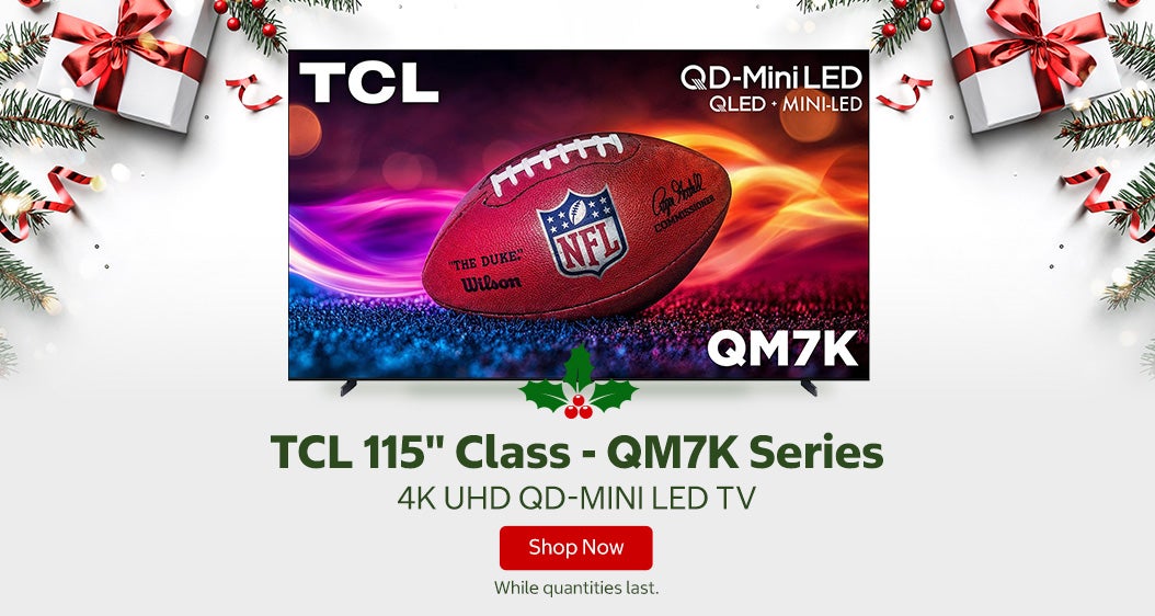 TCL 115" Class - QM7K Series - 4K UHD QD-Mini LED TV. While quantities last. Shop Now.