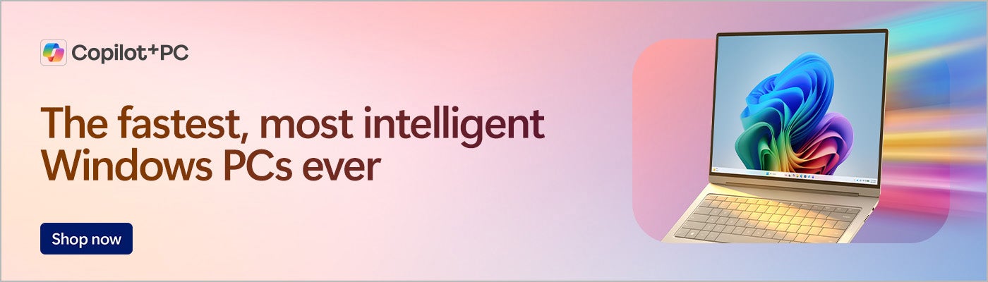 Copilot+ PC. The fastest, most intelligent Windows PCs ever. Shop now.