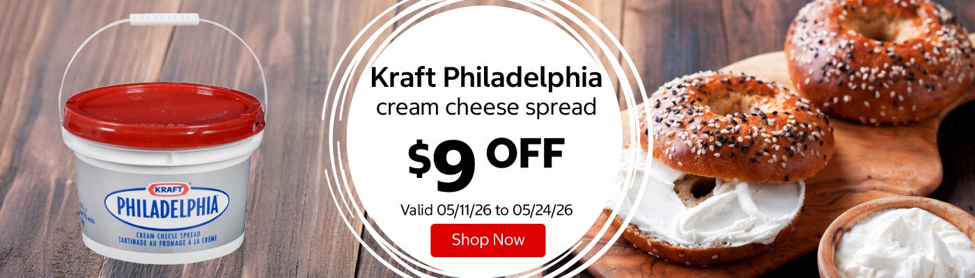 Kraft Philadelphia cream cheese spread $9 Off. Valid 05/11/26 to 05/24/26. Shop Now 