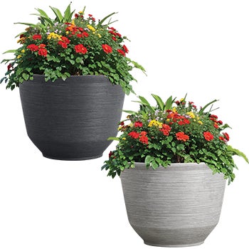 22-inch Diameter Round Resin Planter
