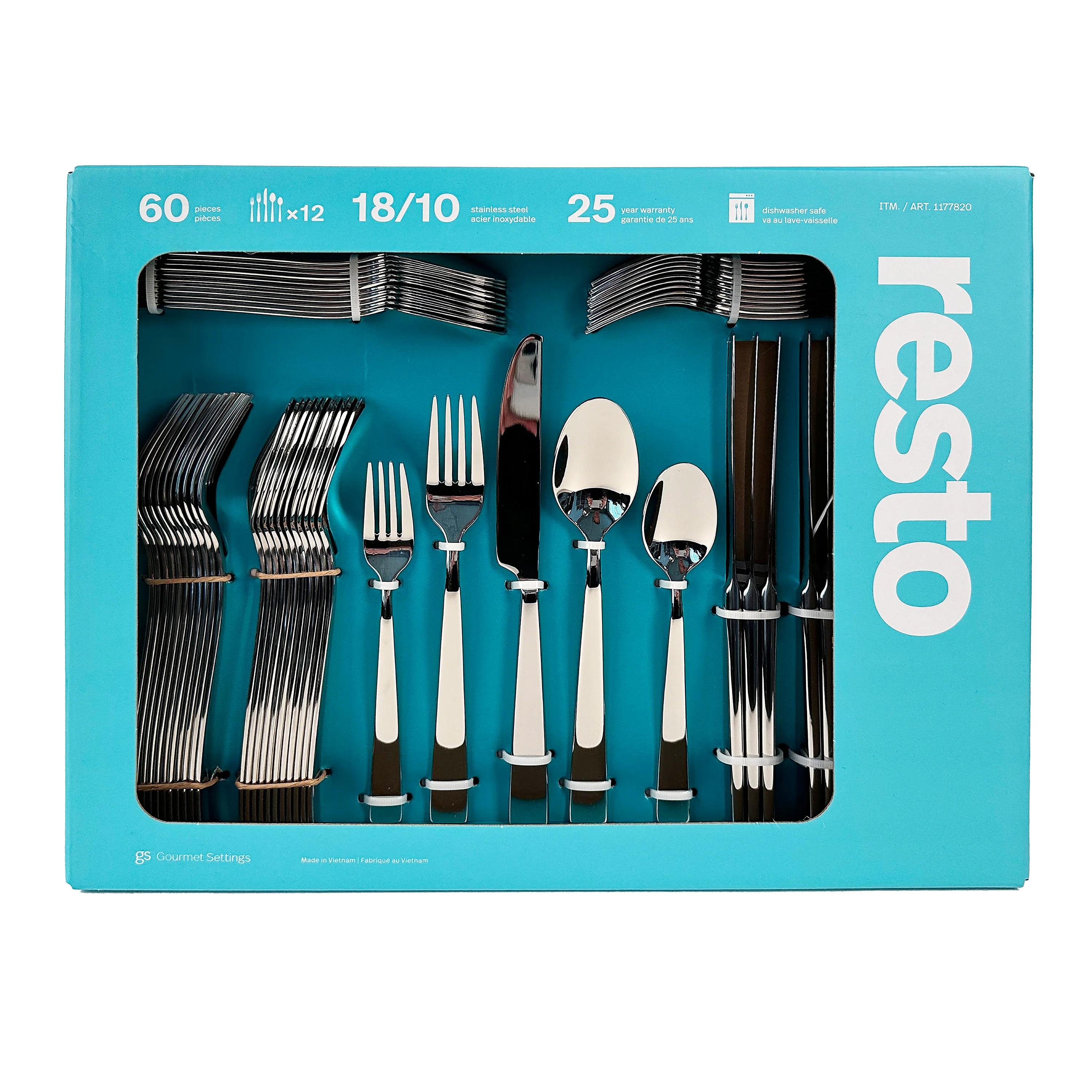 Gourmet Settings 60-piece flatware set