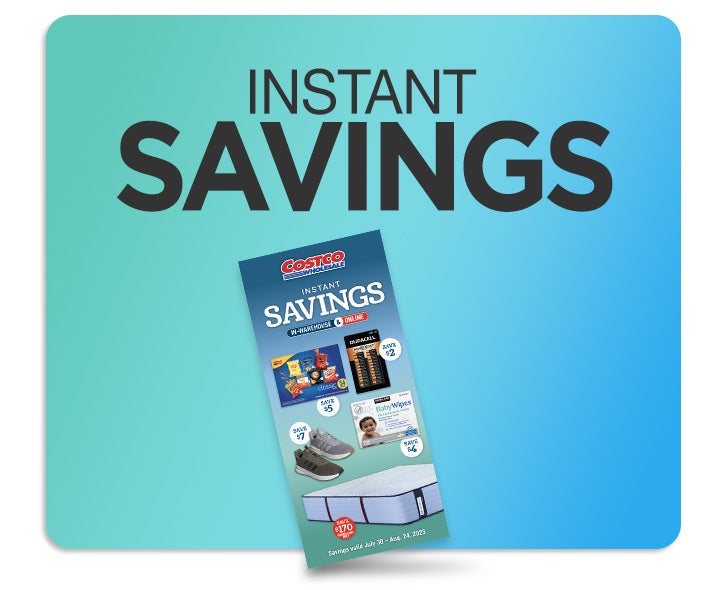 Instant savings