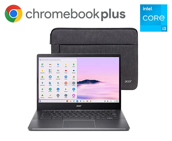 Acer Chromebook Plus 14-inch Touchscreen Laptop with Intel Core i3 Processor