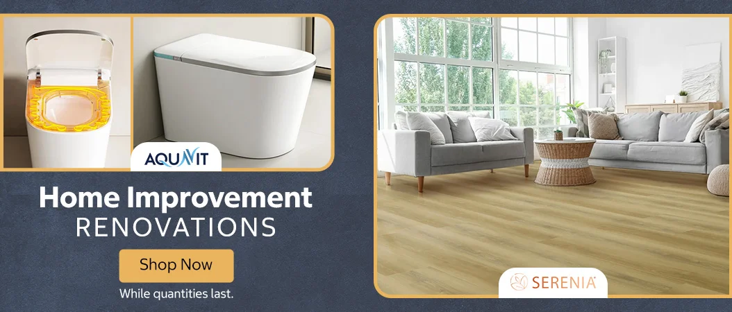 Home Improvement Renovations. Shop now. While supplies last.