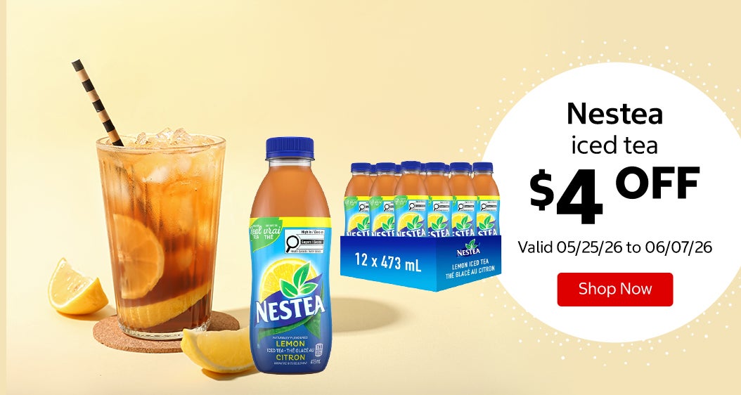 Nestea iced tea $4 Off. Valid 05/25/26 to 06/07/26. Shop Now 