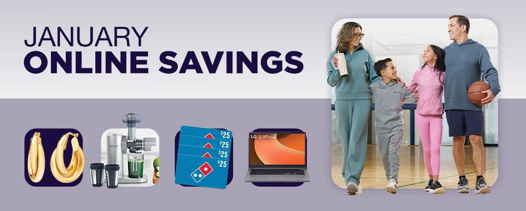 Shop January Online Savings!