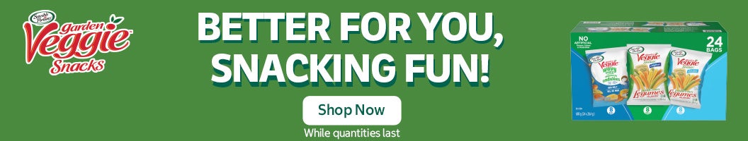 Garden Veggie Snacks BETTER FOR YOU, SNACKING FUN! Shop Now While quantities last