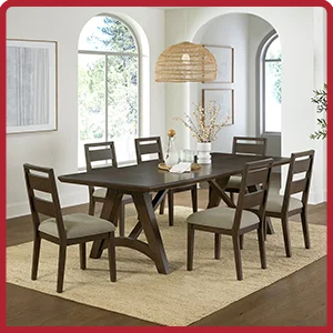 Victor - Mobilier 7 pièces pour salle à manger