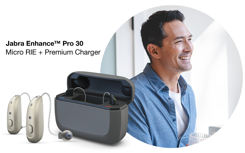 Jabra Enhance(TM) Pro 30 Micro RIE + Premium Charger