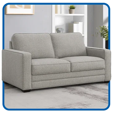 Rosie Fabric Sleeper Sofa with Memory Foam Mattress