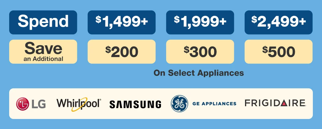 Shop July Appliance Savings!