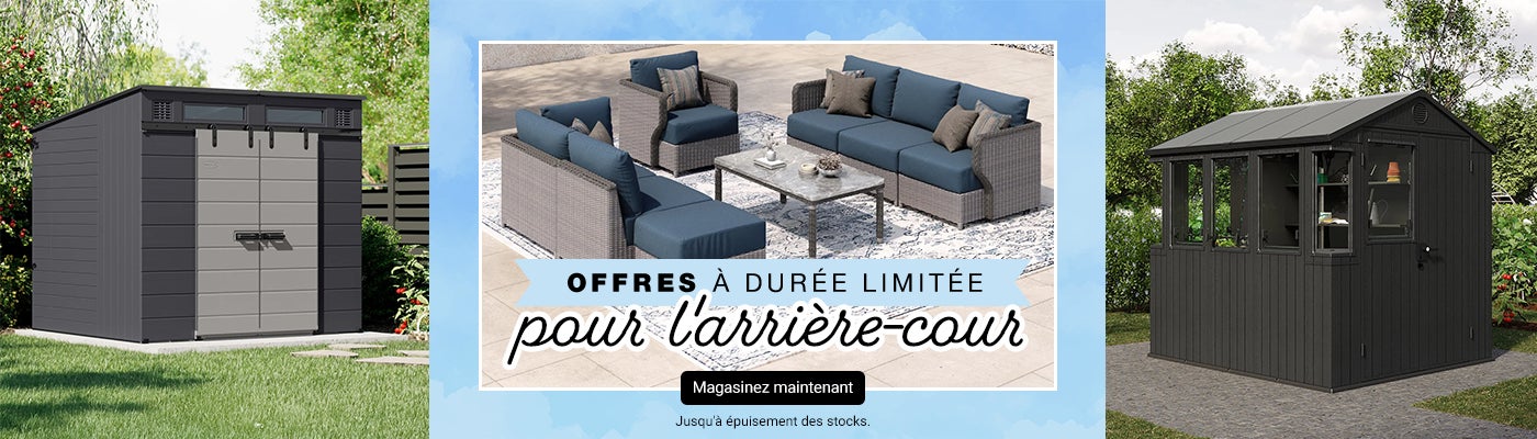 Offres à durée limitée pour l'arrière-cour ! Jusqu'à épuisement des stocks. Magasinez maintenant.