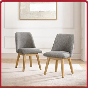 Aiden & Ivy Destin Fabric Dining Chair, 2-pack.