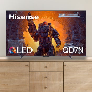 Hisense 100" Class - QD7N Series - 4K UHD QLED LCD TV.