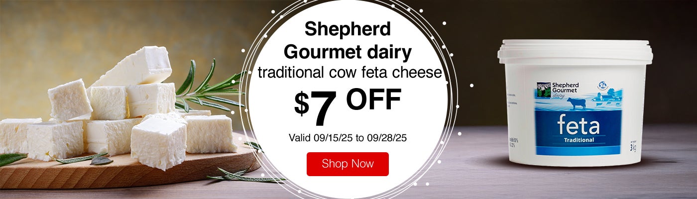  Shepherd Gourmet dairy traditional cow feta cheese $7 Off. Valid 09/15/25 to 09/28/25. Shop Now 