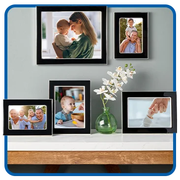 Mikasa Enamel Picture Frames, Set of 5