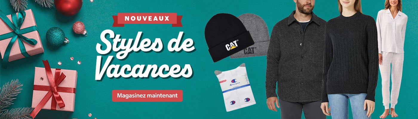 NOUVEAUX  Styles de Vacances  Magasinez maintenant