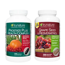 trunature Prostate Plus Health Complex or Grapeseed with Resveratrol