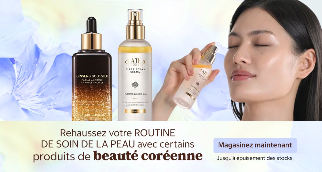 Rehaussez votre routine de soin de la peau avec certains produits de beauté coréenne. Jusqu'à épuisement des stocks. Magasinez maintenant.