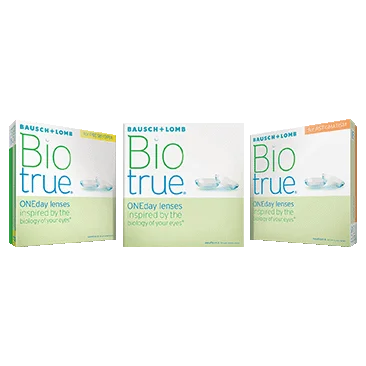 BUY FOUR BOXES of Bausch + Lomb Biotrue ONEday Contact Lenses AND SAVE $40 OR BUY EIGHT BOXES AND SAVE $140