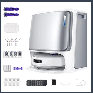 Narwal FREO Z Ultra Robot Vacuum and Mop With Accessory Pack Bundle, Silver