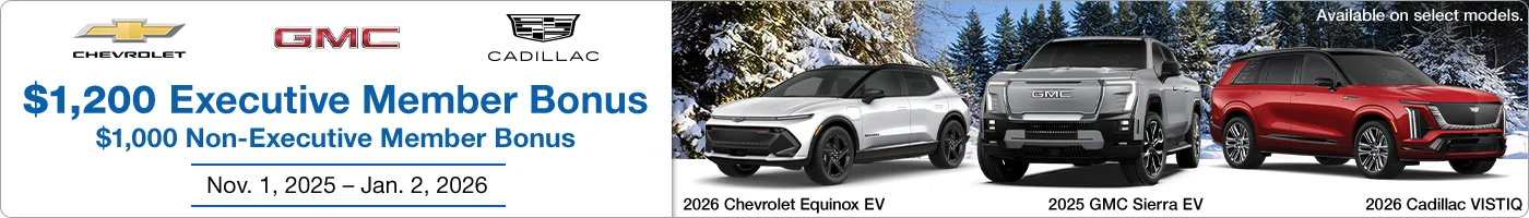 $1,200 Executive Member Bonus $1,000 Non-Executive Member Bonus  Nov. 1, 2025 - Jan. 2, 2026