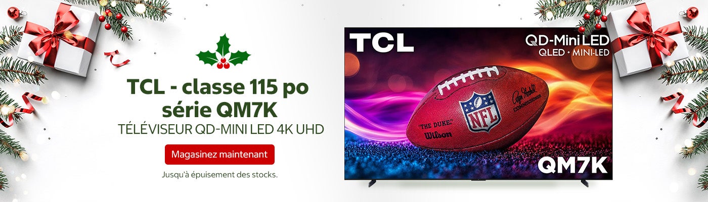 TCL - classe 115 po - série QM7K - téléviseur QD-Mini LED 4K UHD. Jusqu'à épuisement des stocks. Magasinez maintenant.