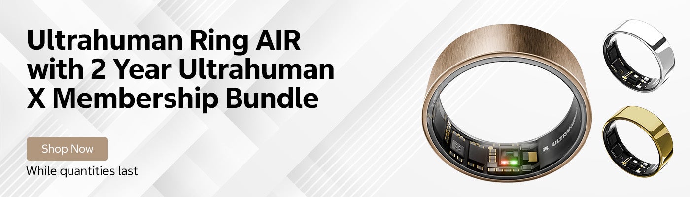Ultrahuman Ring AIR with 2 Year Ultrahuman X Membership Bundle Shop Now While quantities last