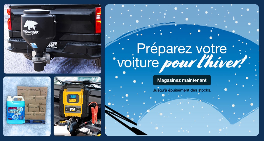 Préparez votre voiture pour l’hiver! Jusqu'à épuisement des stocks. Magasinez maintenant.